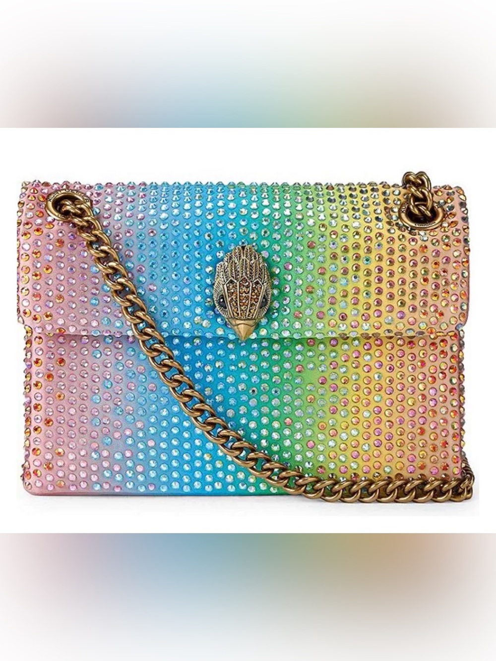 Kurt Geiger Multicolor Crystal-Embellished Kensington NWT - Picture 3 of 11